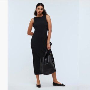 Madewell - Rib-Knit Sleeveless Maxi Dress - Black